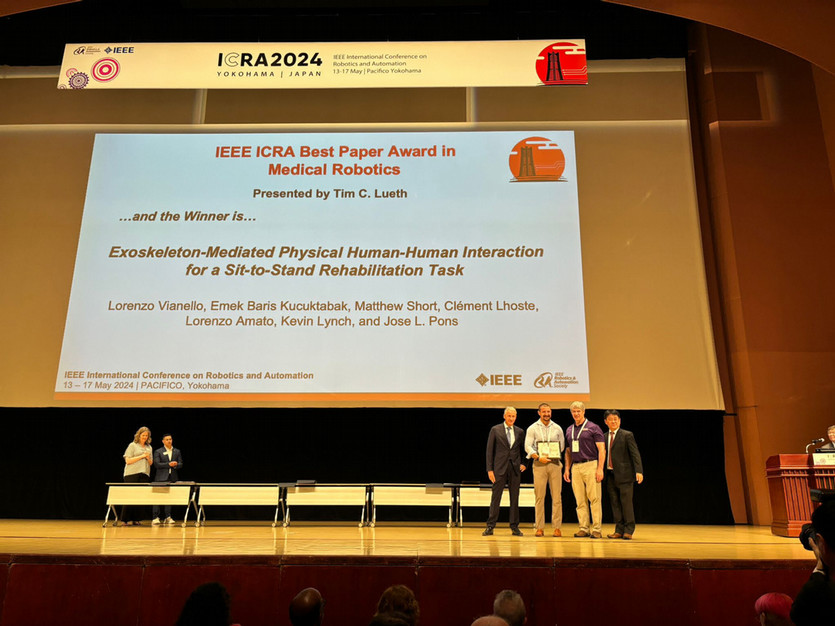 SRAlab-CRB Collaboration Wins Best Medical Robotics Paper Award at 